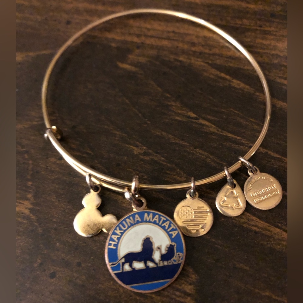 Alex and Ani gold tone bracelet